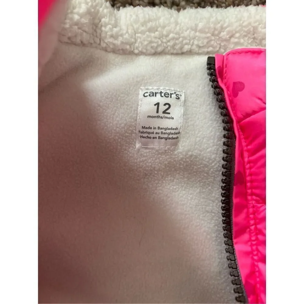 ❤️Carter’s Infant Ink Puffer Vest 12M